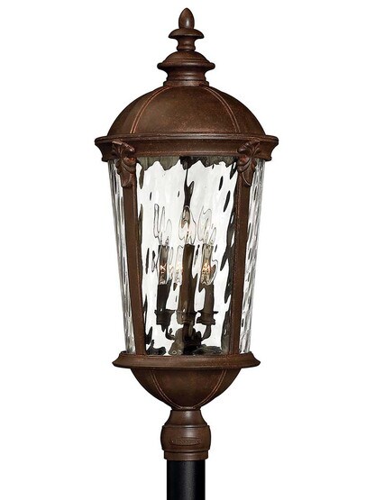 Windsor Large Exterior Post Light in River Rock.